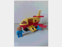 Lego duplo vintage jumbo plane 2641 complete gioco per bimbi fascia di etper tutte le et