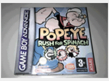 Popeye rush for spinach game boy advance new